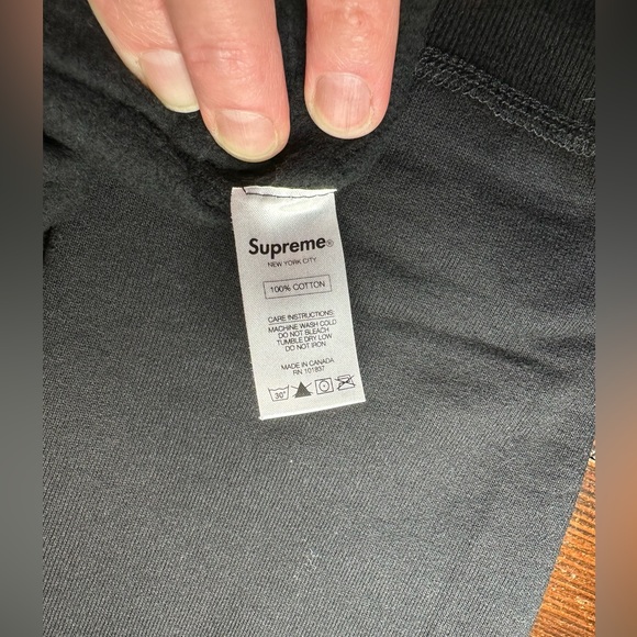 NWOT S/S 2016 SUPREME x ST. IDES CREWNECK MENS MEDIUM BLACK NO FLAWS - Picture 14 of 16